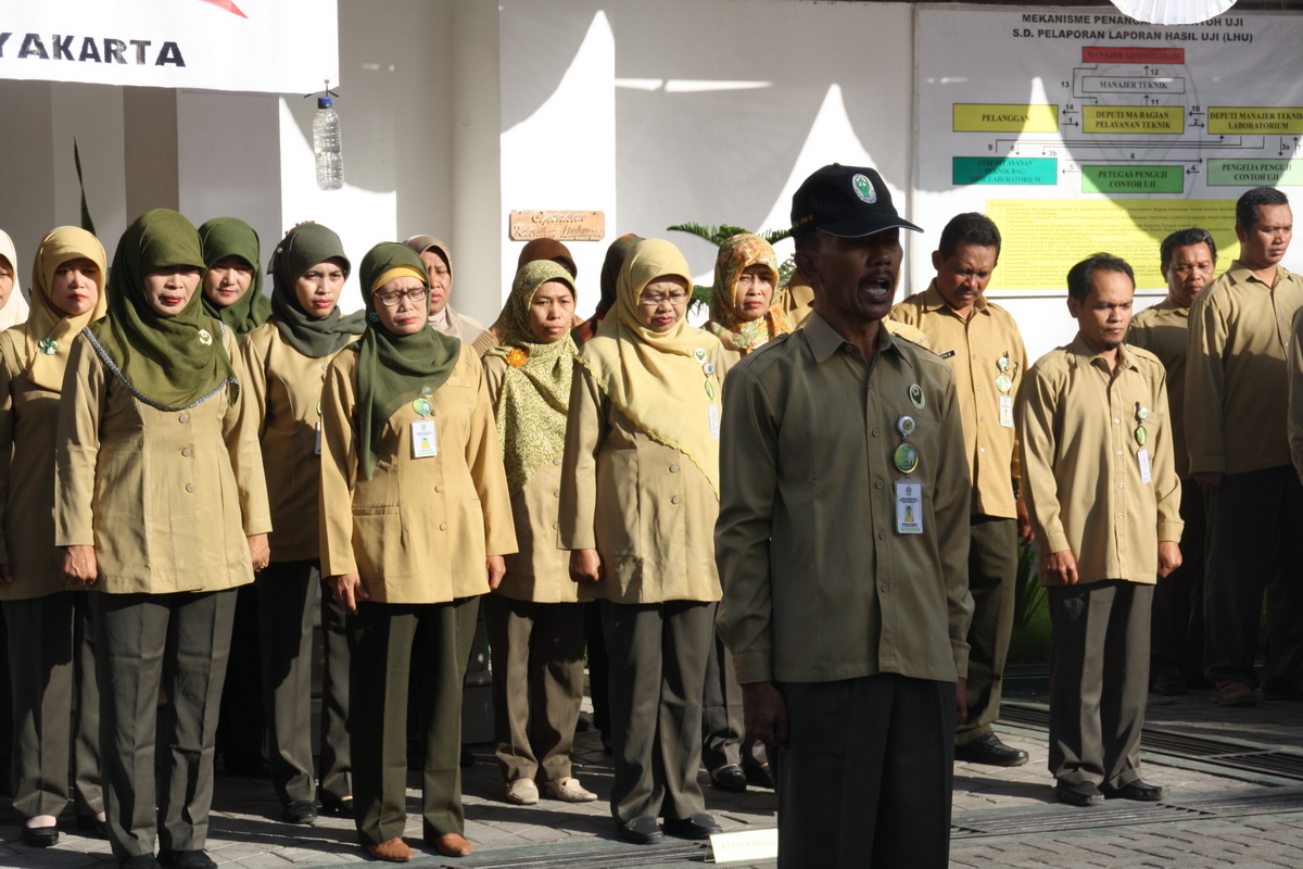 Upacara Bendera Dalam Rangka HUT RI KE-69 di Kementerian Kesehatan RI