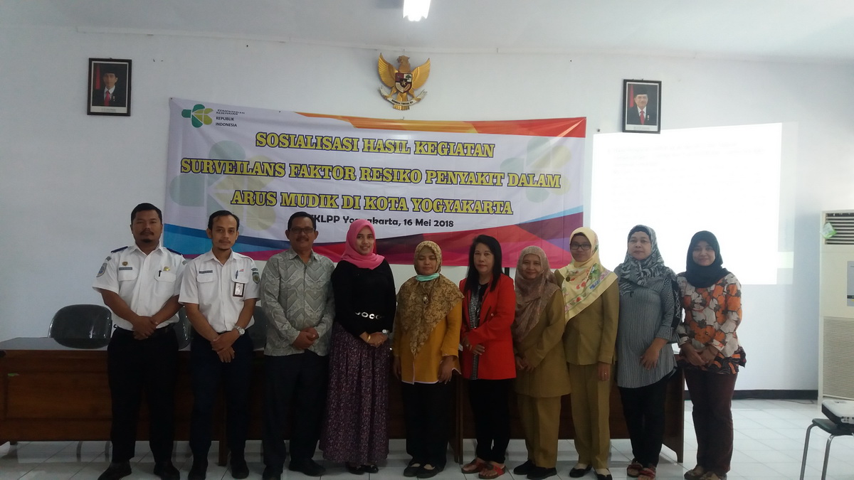Sosialisasi Hasil Kegiatan Surveilans Faktor Risiko Penyakit dalam Arus Mudik di Kota Yogyakarta Tahun 2018