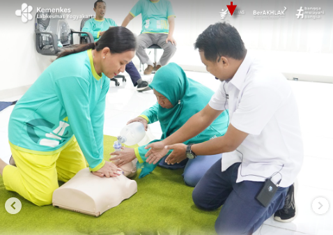 Respon Cepat dan Tanggap Darurat BB Labkesmas Yogyakarta Selenggarakan In House Training Bantuan Hidup Dasar