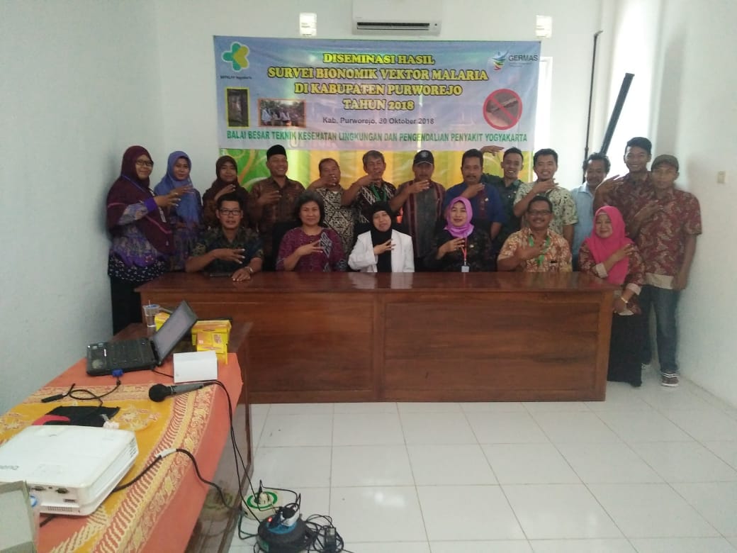 Diseminasi Hasil Survei Bionomik Vektor Malaria Di Kabupaten Purworejo Provinsi Jawa Tengah Tahun 2018