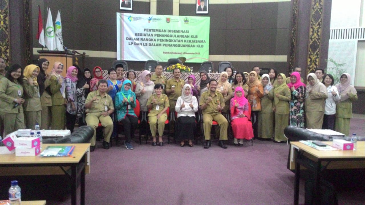 Pertemuan Diseminasi Kegiatan Penanggulangan KLB Dalam Rangka Peningkatan Kerja Sama Lintas Program Dan Lintas Sektor Dalam Penanggulangan KLB di Kota Semarang
