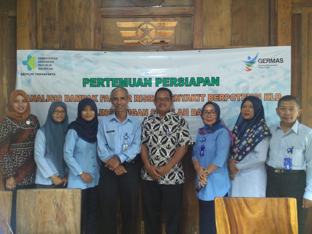 Pertemuan Persiapan Kegiatan Analisis Dampak Faktor Risiko Penyakit Berpotensi KLB di Lingkungan Sekolah di Kabupaten Sleman Tahun 2019