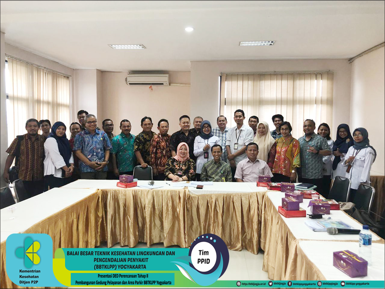 Presentasi DED Perencanaan Tahap II pembangunan Gedung Pelayanan dan Area Parkir BBTKLPP Yogyakarta, 18 April 2019