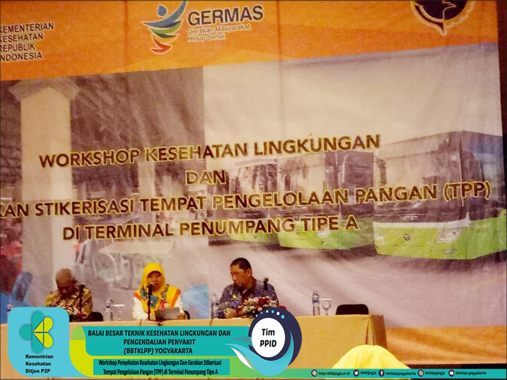Workshop Penyehatan Kesehatan Lingkungan Dan Gerakan Stikerisasi Tempat Pengelolaan Pangan (TPP) di Terminal Penumpang Tipe A