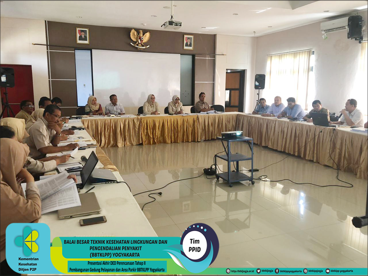 Presentasi Akhir DED Perencanaan Tahap II pembangunan Gedung Pelayanan dan Area Parkir BBTKLPP Yogyakarta, 6 Mei 2019