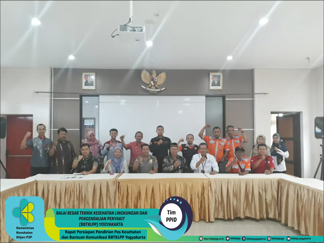 Rapat Persiapan Pendirian Pos Kesehatan dan Bantuan Komunikasi BBTKLPP Yogyakarta