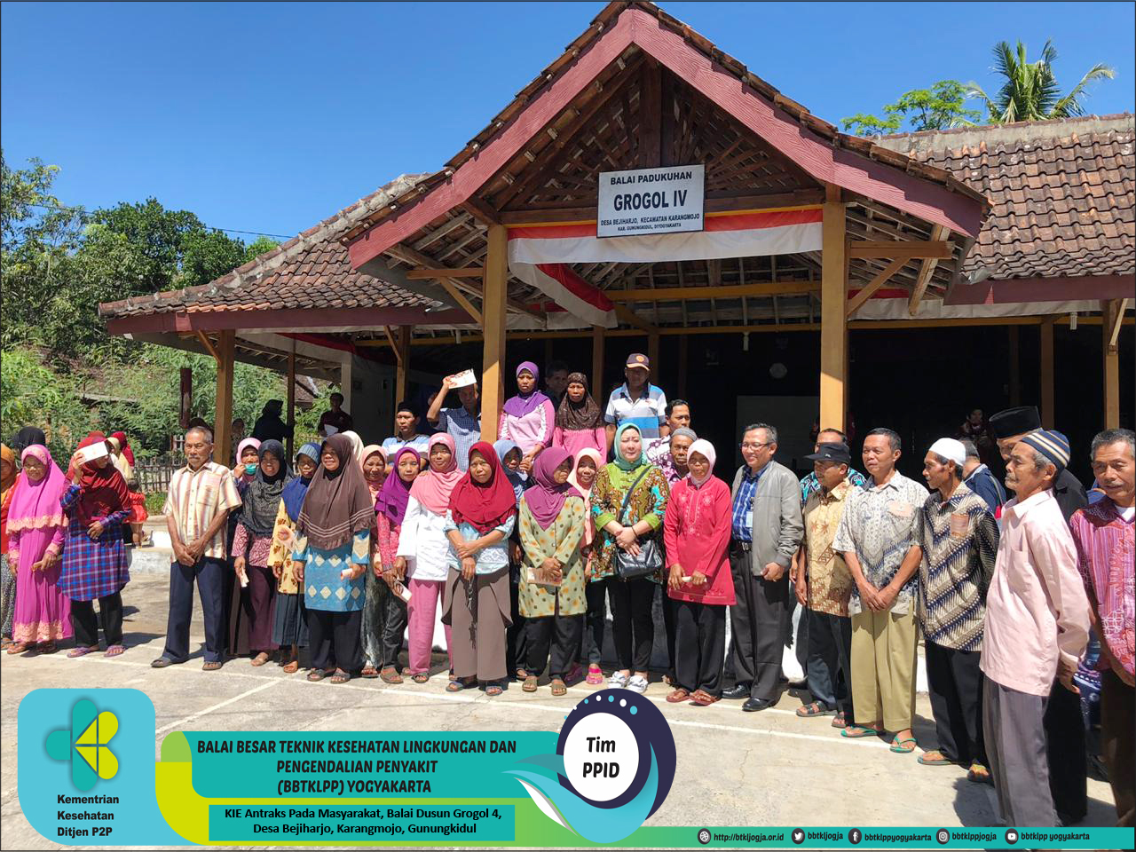KIE Antraks Pada Masyarakat, Balai Dusun Grogol 4, Desa Bejiharjo, Kecamatan Karangmojo, Kabupaten Gunungkidul