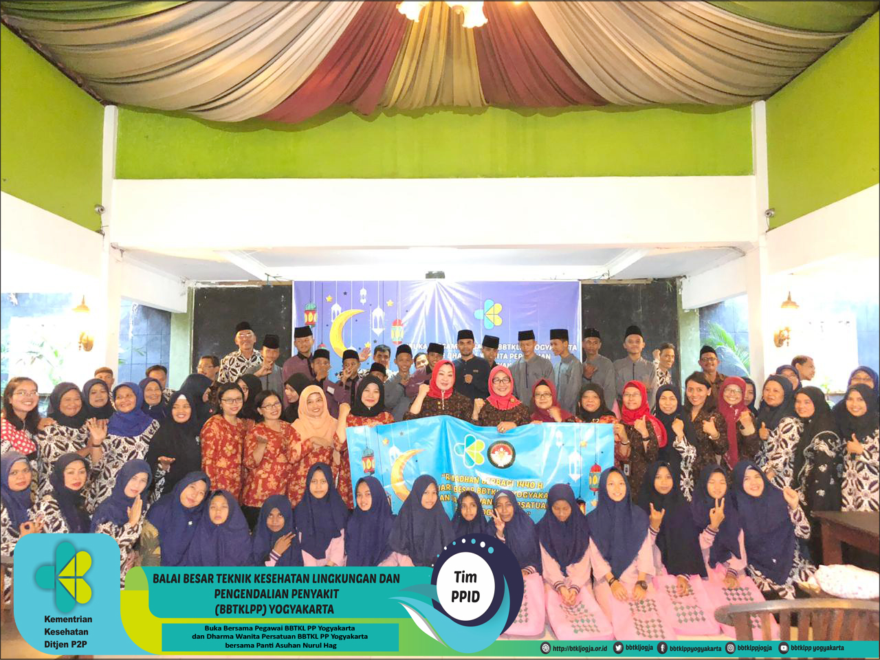 Buka Bersama Pegawai BBTKL PP Yogyakarta dan Dharma Wanita Persatuan BBTKL PP Yogyakarta bersama Panti Asuhan Nurul Hag