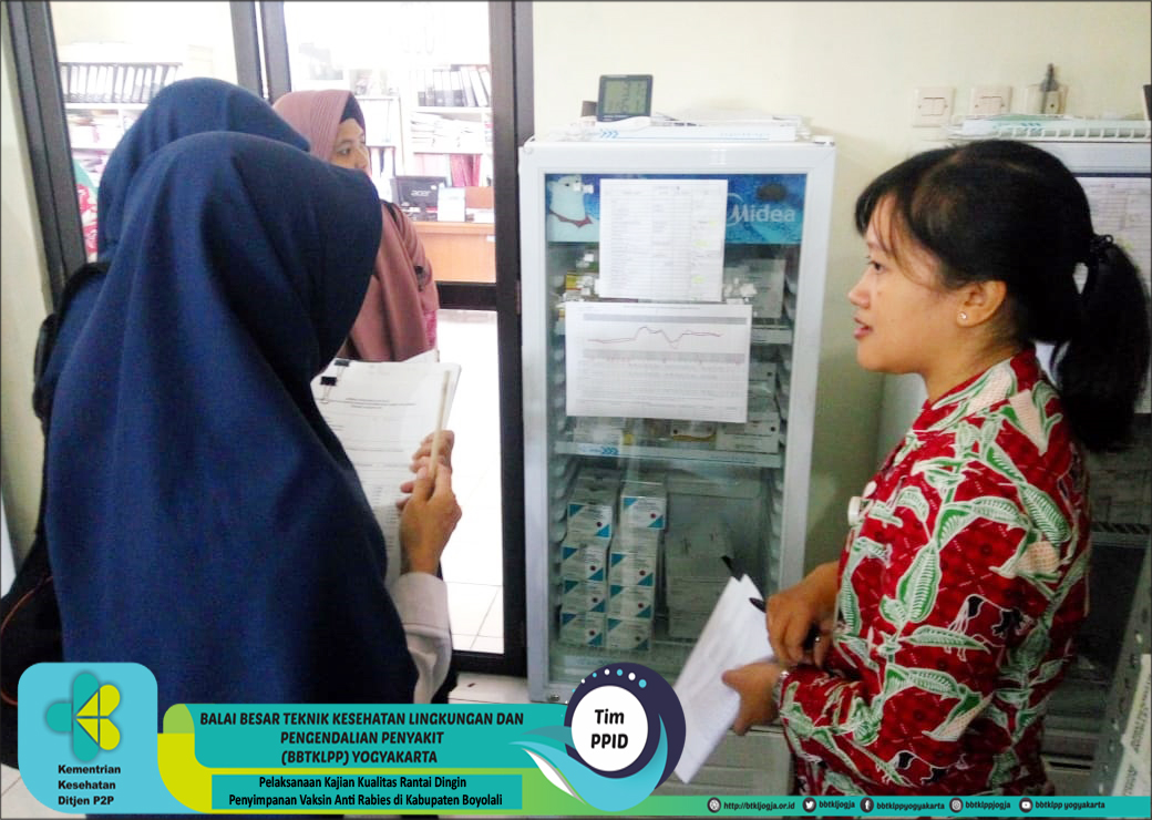 Pelaksanaan Kajian Kualitas Rantai Dingin  Penyimpanan Vaksin Anti Rabies di Kabupaten Boyolali