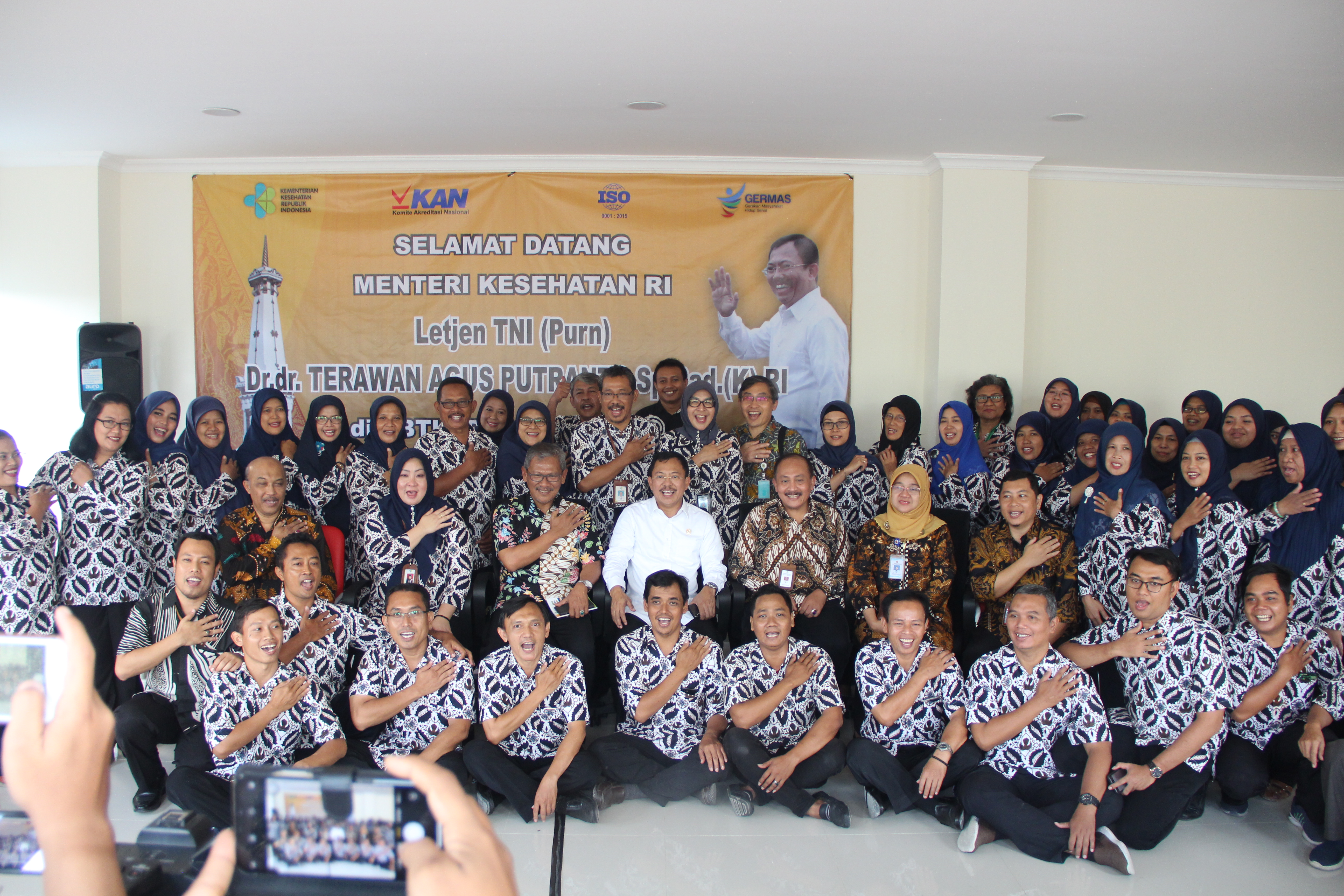 Kunjungan Menteri Kesehatan ke BBTKLPP Yogyakarta