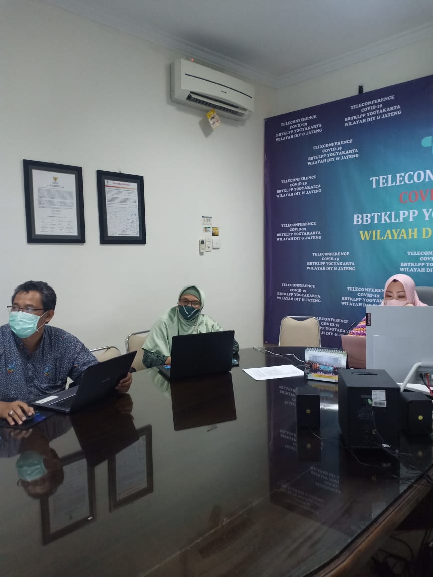 Virtual Meeting Pembahasan Aplikasi Logistik Covid-19