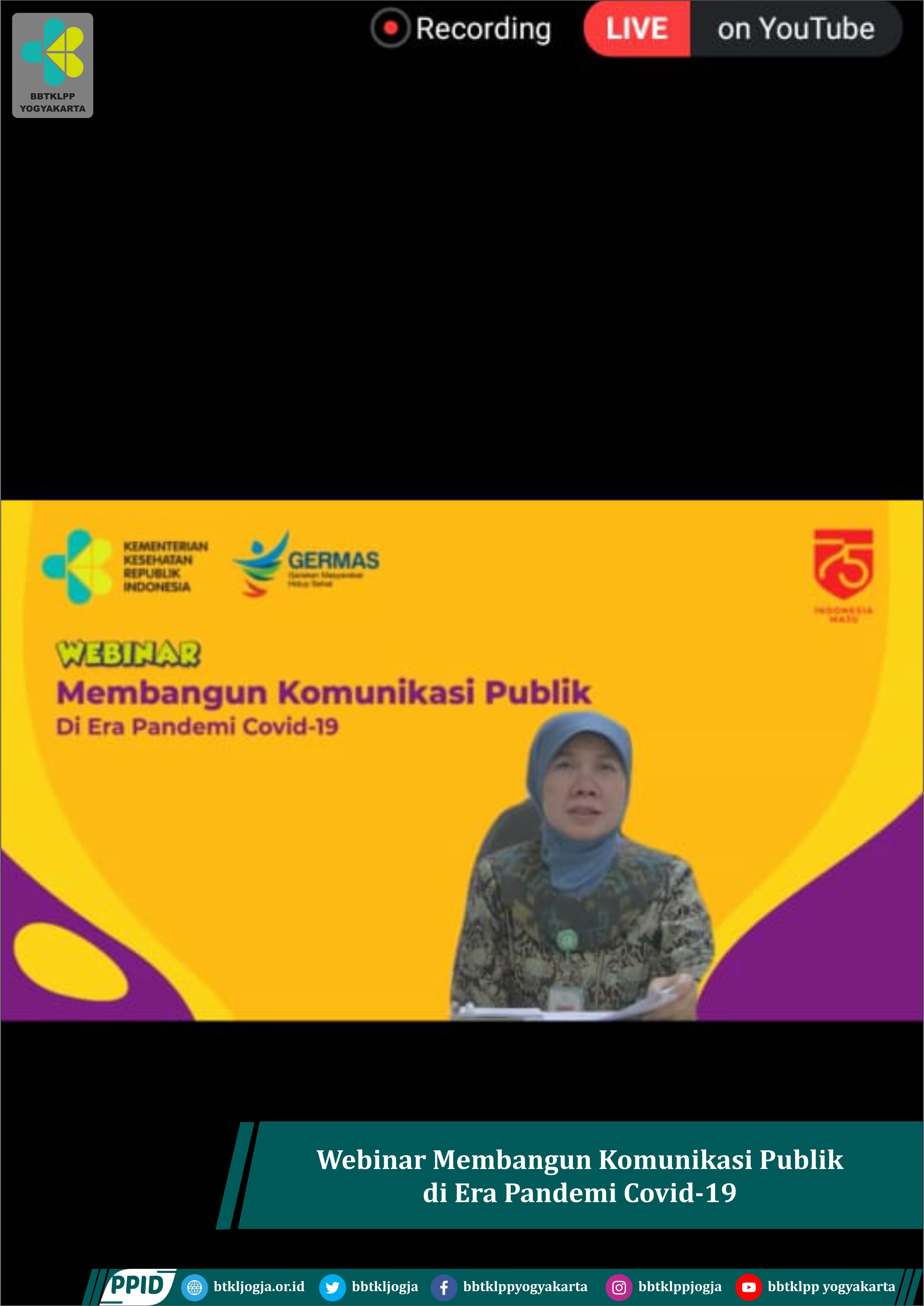 Webinar Membangun Komunikasi Publik di Era Pandemi Covid-19