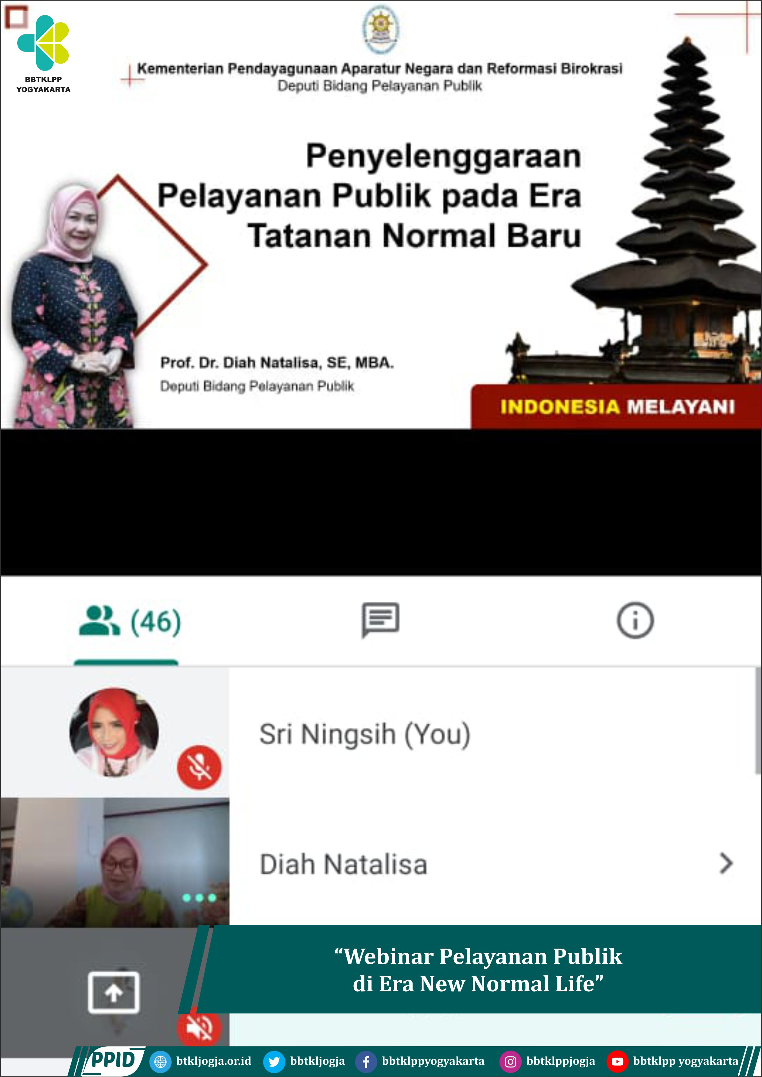 Webinar Pelayanan Publik di Era New Normal Life