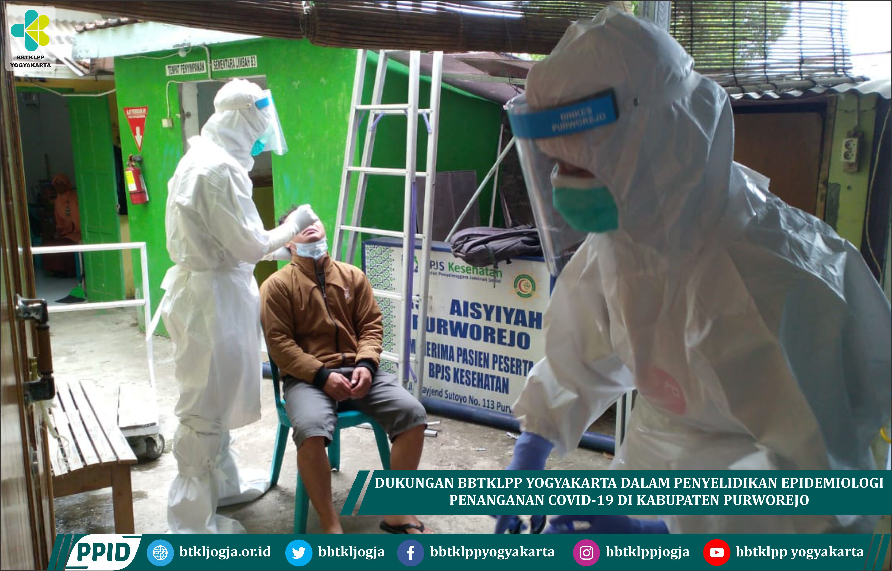Dukungan BBTKLPP Yogyakarta Dalam Penyelidikan Epidemiologi Penanganan Covid-19 Di Kabupaten Purworejo