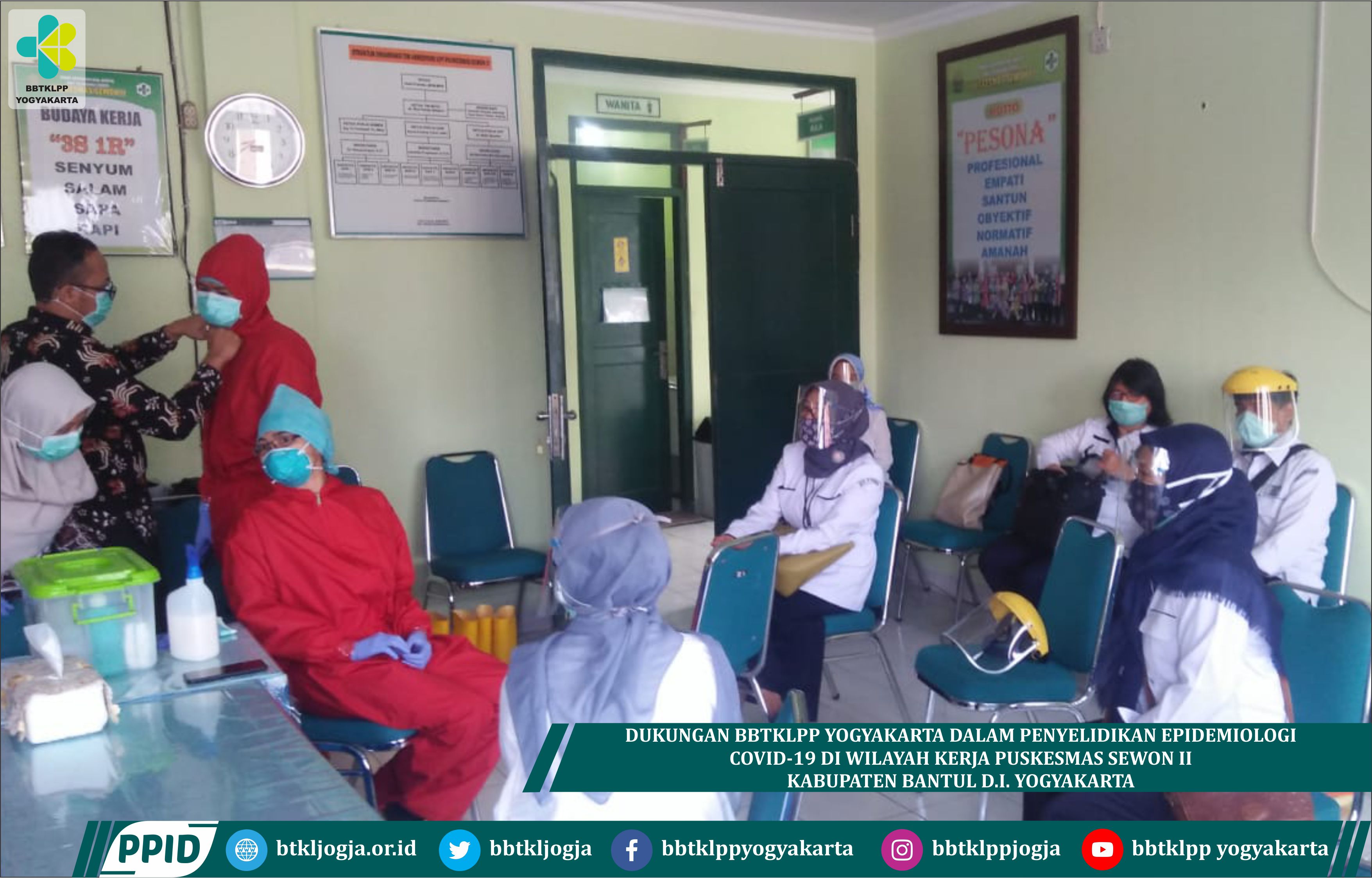 Dukungan BBTKLPP Yogyakarta Dalam Penyelidikan Epidemiologi Covid-19 Di Wilayah Kerja Puskesmas Sewon Ii Kabupaten Bantul D.I. Yogyakarta