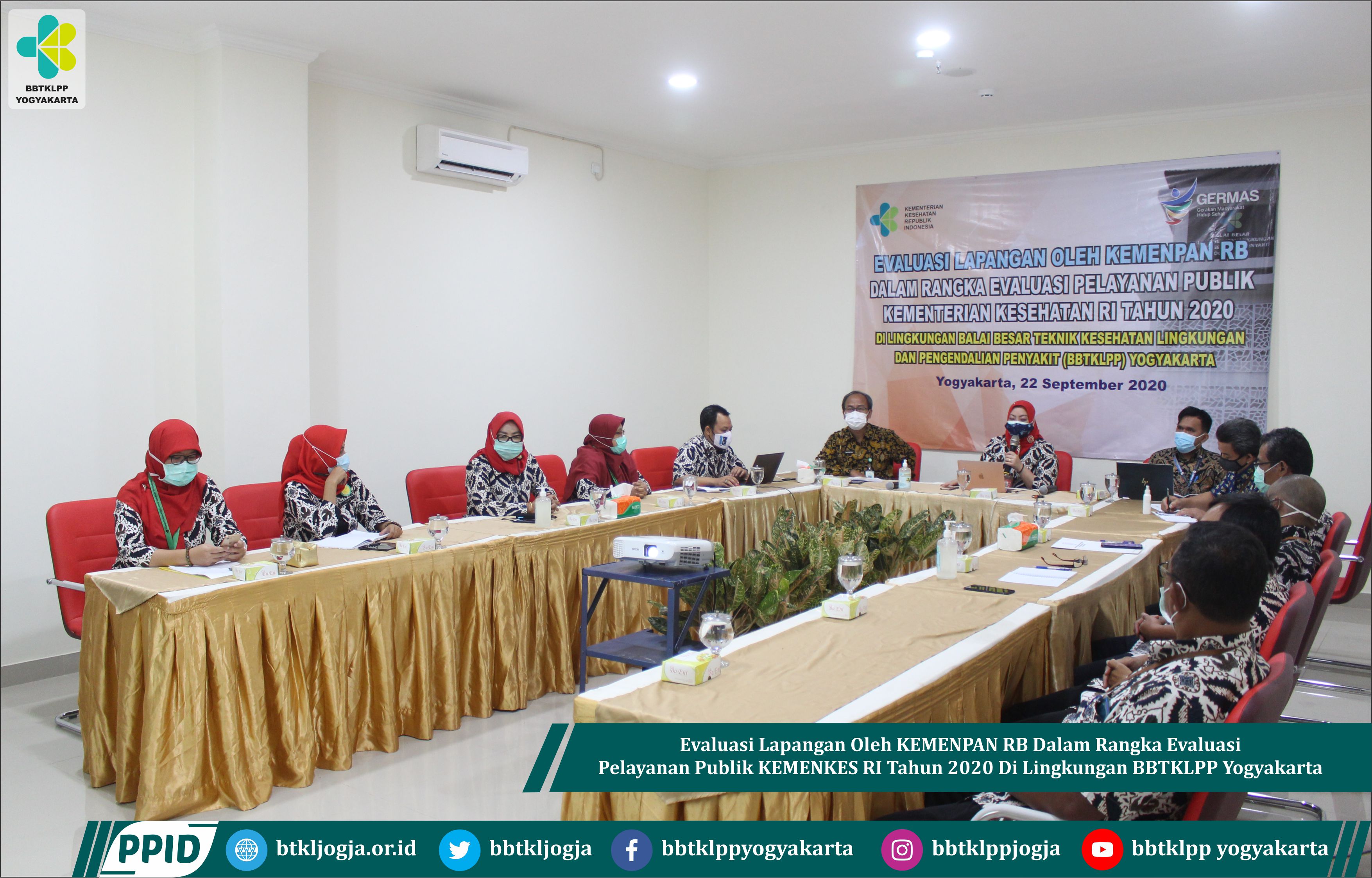 Evaluasi Lapangan oleh Kementerian PANRB dalam rangka Evaluasi Pelayanan Publik Kementerian Kesehatan RI di BBTKLPP Yogyakarta