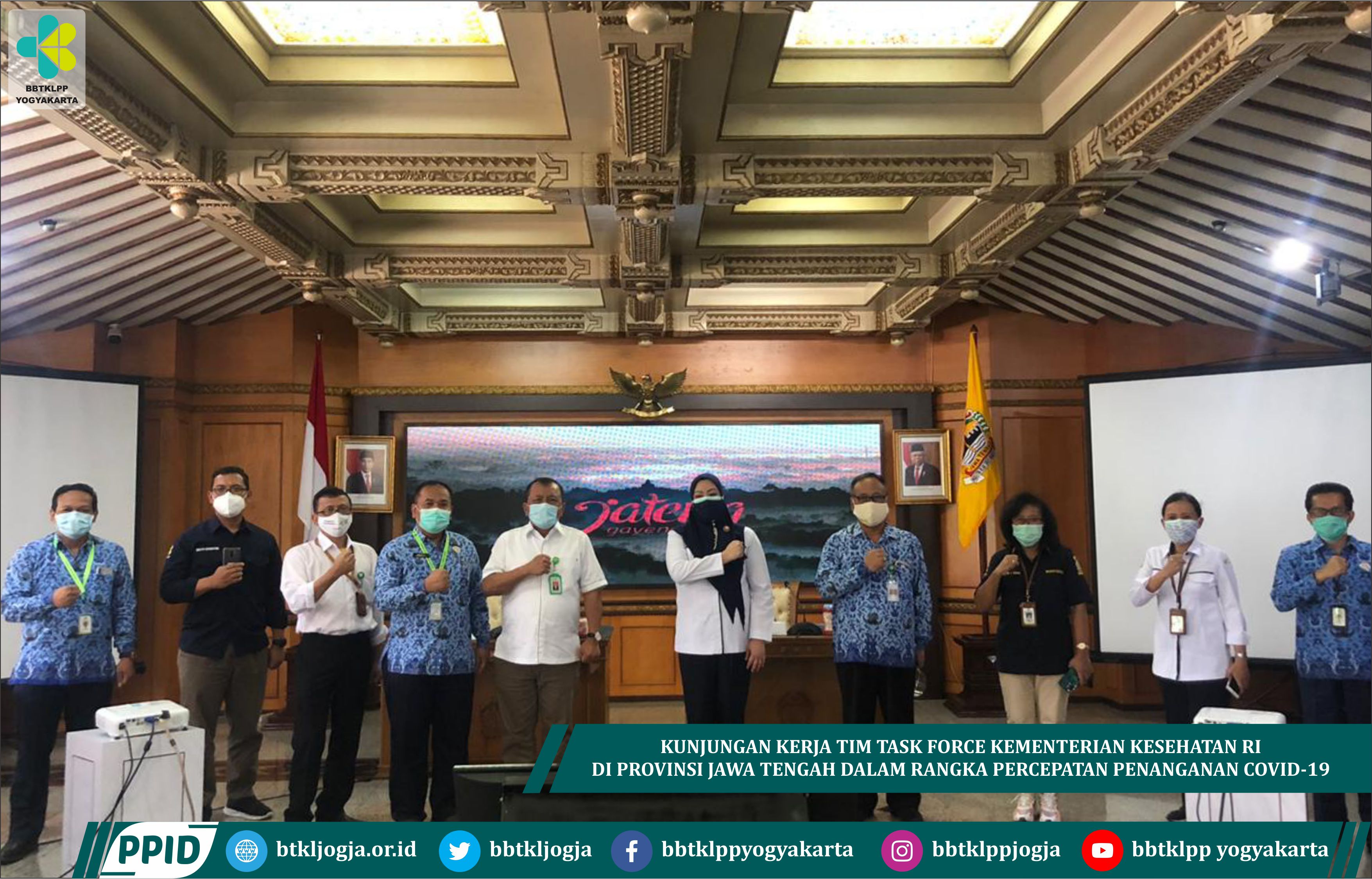 Kunjungan Kerja Tim Task Force Kementerian Kesehatan Ri Di Provinsi Jawa Tengah Dalam Rangka Percepatan Penanganan Covid-19