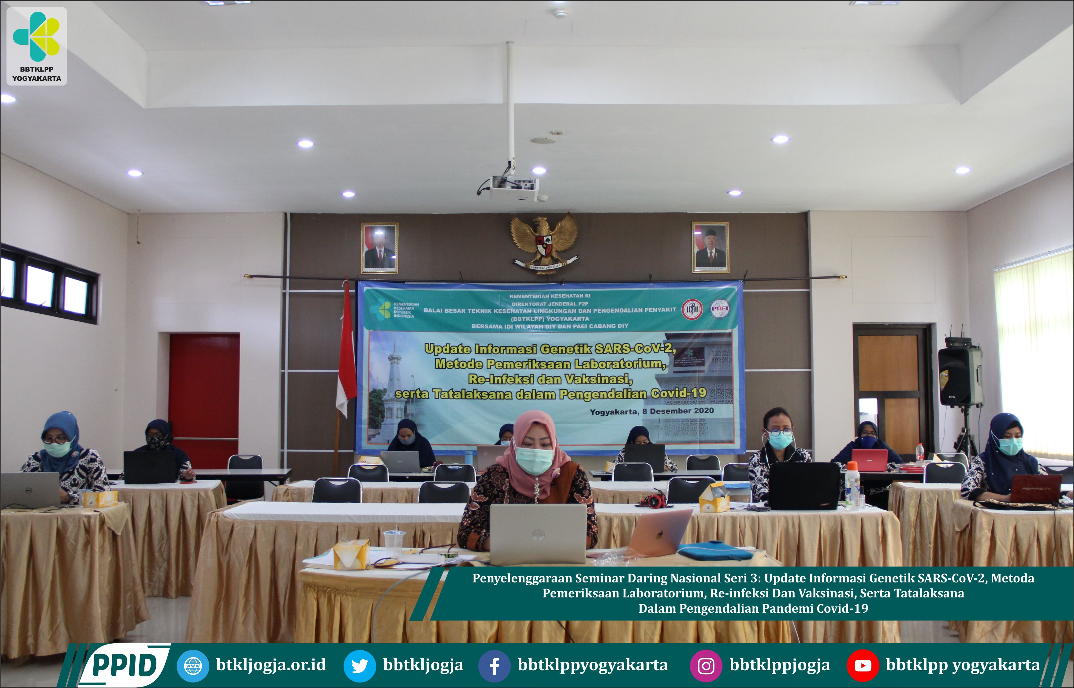Penyelenggaraan Seminar Daring Nasional Seri3: Update Informasi Genetik SARS-CoV-2, Metoda Pemeriksaan Laboratorium, Re-Infeksi Dan Vaksinasi, Serta Tatalaksana Dalam Pengendalian Pandemi Covid 19