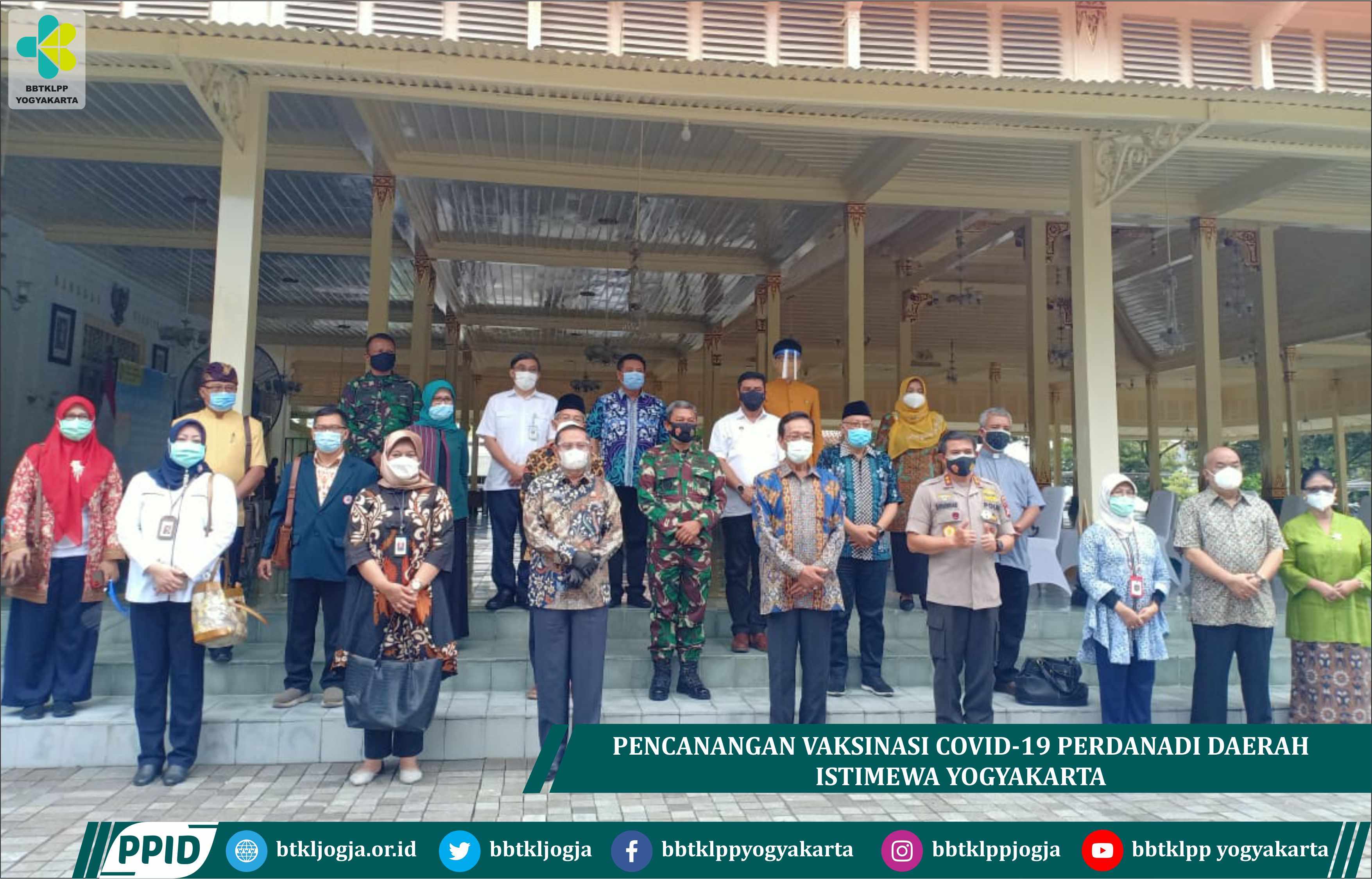 Pencanangan Vaksinasi Covid-19 Perdana Di Daerah Istimewa Yogyakarta