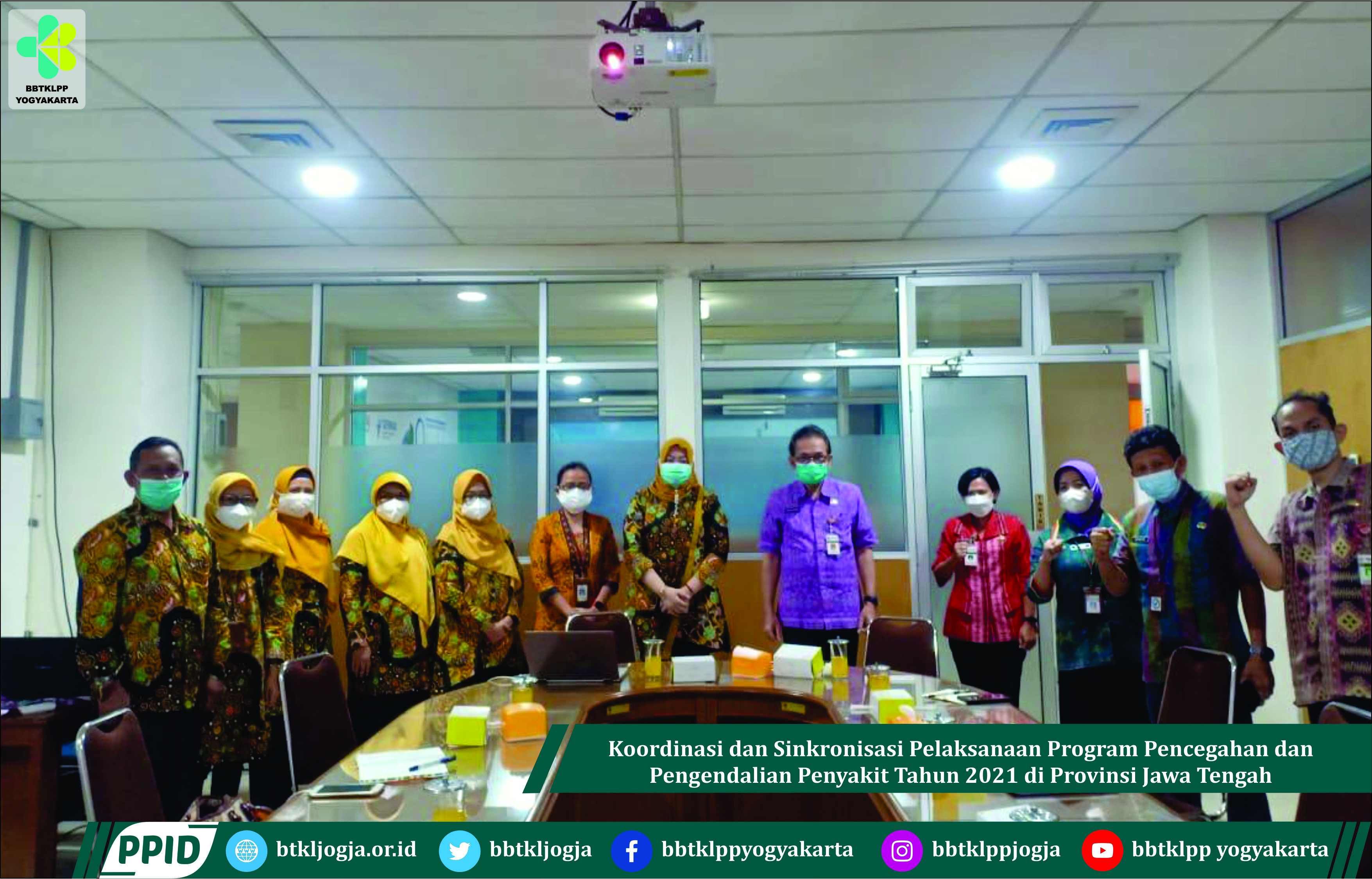 Koordinasi dan Sinkronisasi Pelaksanaan Program Pencegahan dan Pengendalian Penyakit Tahun 2021 di Provinsi Jawa Tengah