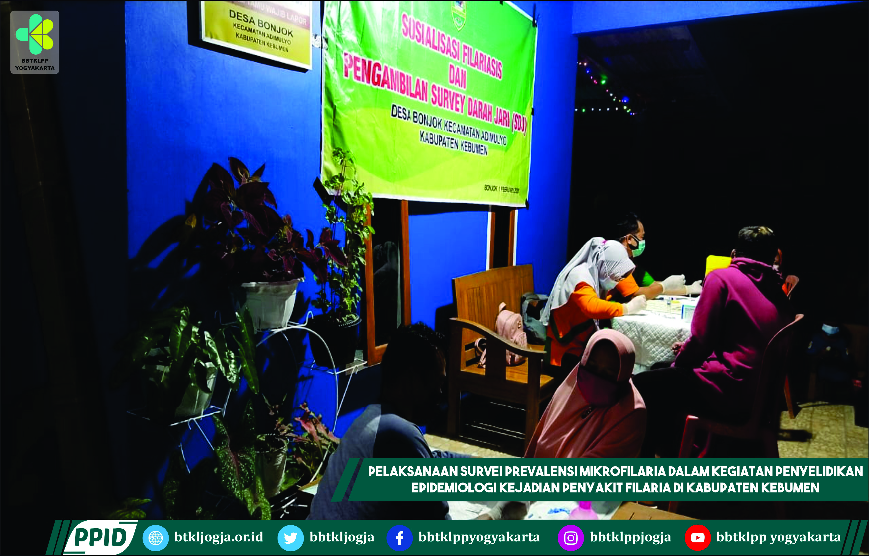 Pelaksanaan Survei Prevalensi Mikrofilaria Dalam Kegiatan Penyelidikan Epidemiologi Kejadian Penyakit Filaria Di Kabupaten Kebumen