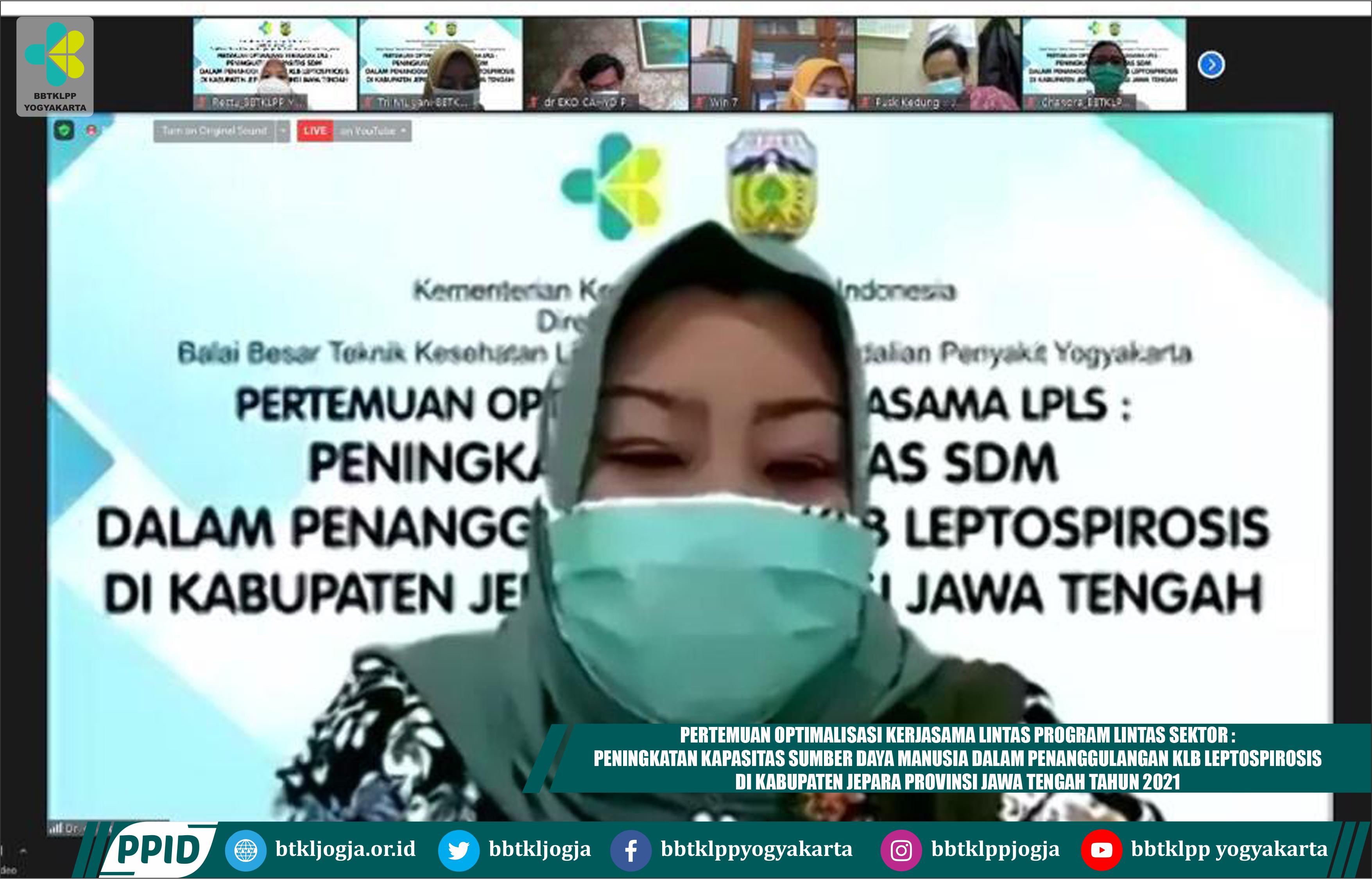 Pertemuan Optimalisasi Kerjasama Lintas Program Lintas Sektor: Peningkatan Kapasitas Sumber Daya Manusia Dalam Penanggulangan Klb Leptospirosis Di Kabupaten Jepara Provinsi Jawa Tengah Tahun 2021