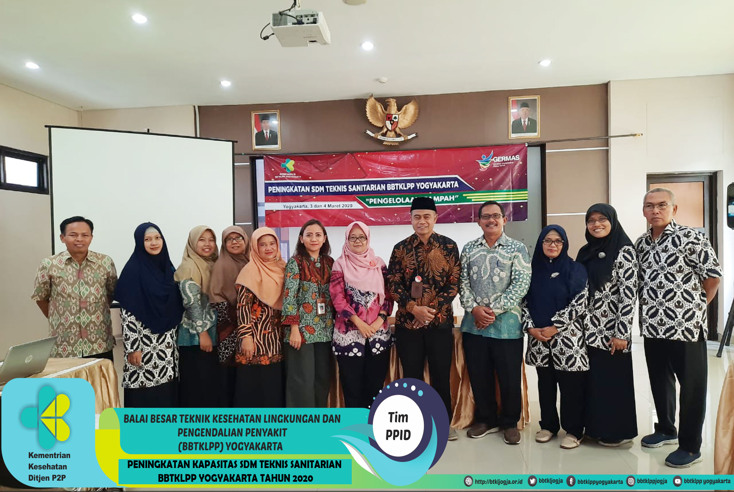 Peningkatan Kapasitas SDM Teknis Sanitarian BBTKLPP Yogyakarta Tahun 2020