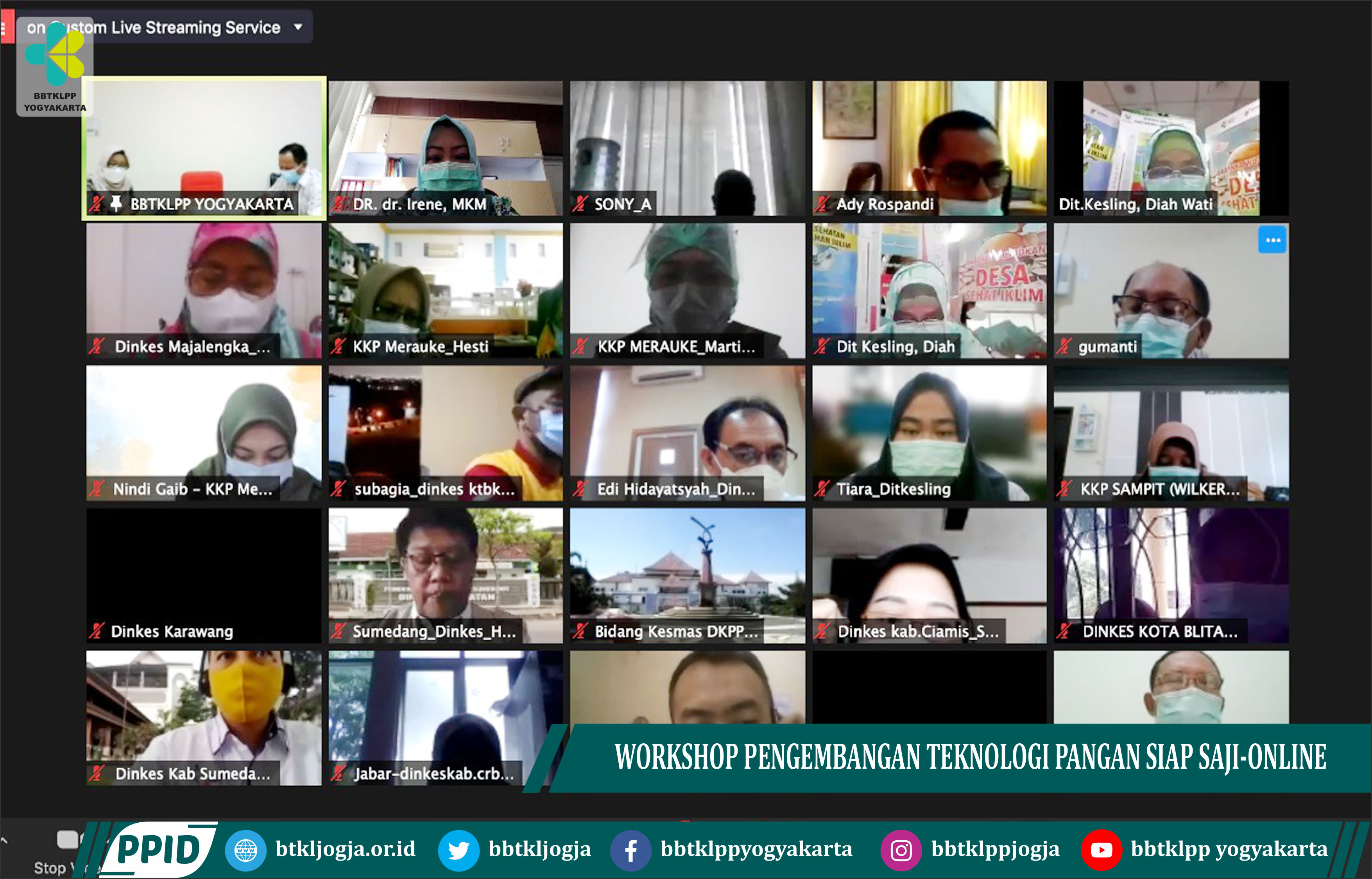 Workshop Pengembangan Teknologi Pangan Siap Saji-Online