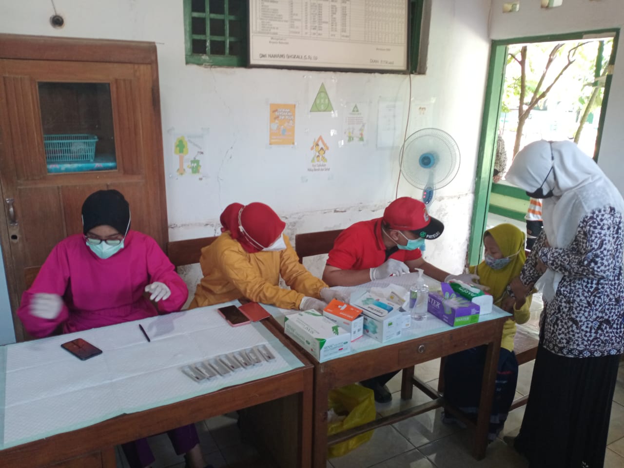 Pengumpulan Spesimen Survei Evaluasi Prevalensi Mikrofilaria Pasca POPM Filariasis (TAS) di Kabupaten Pati Provinsi Jawa Tengah Tahun 2021